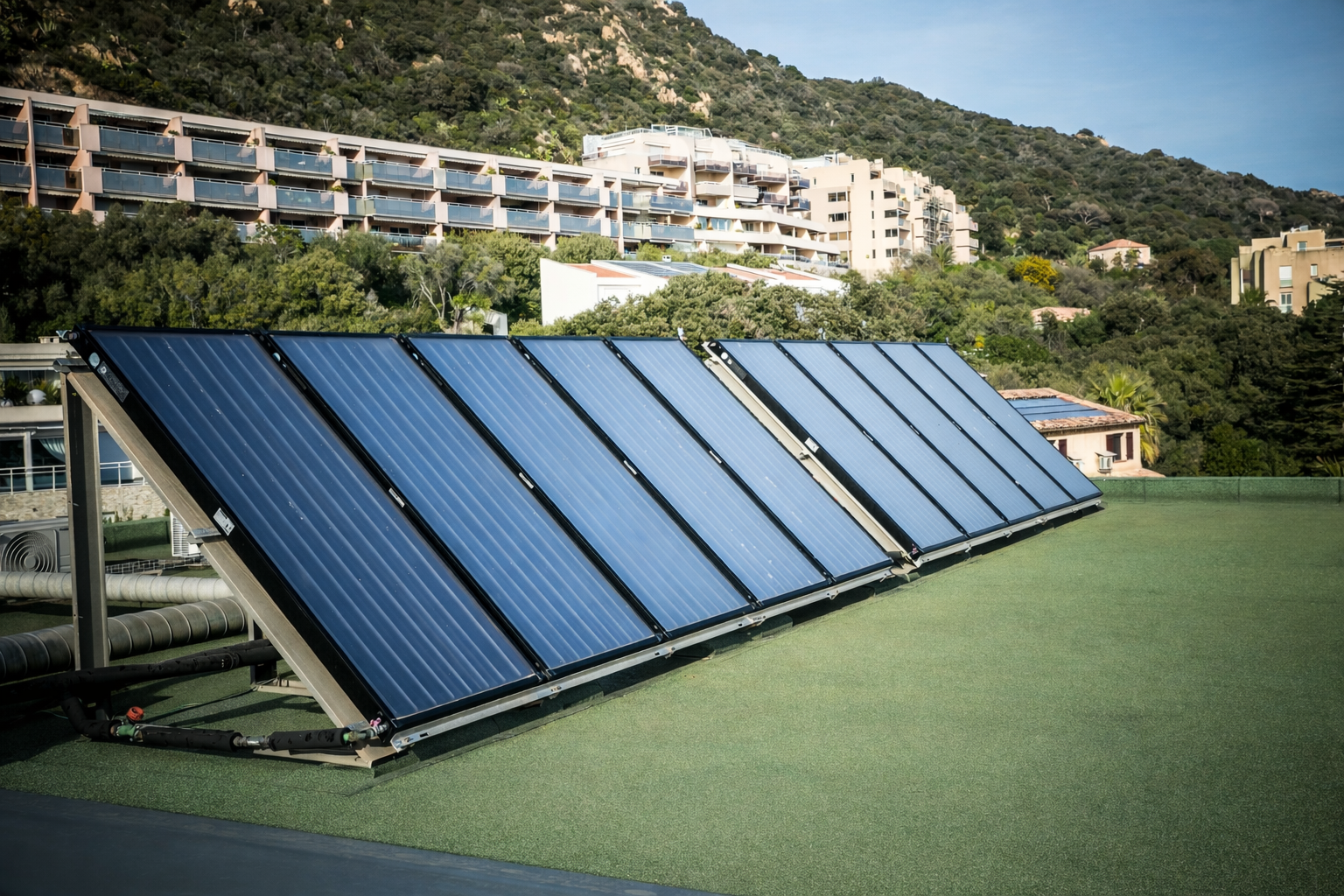 Installation de chauffe-eau solaire