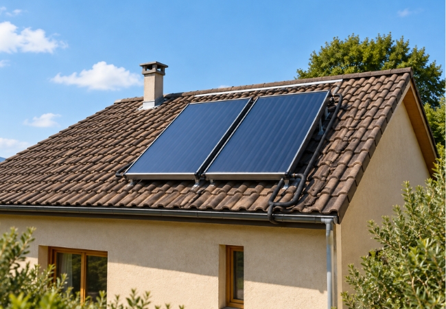 Installation de chauffe-eau solaires